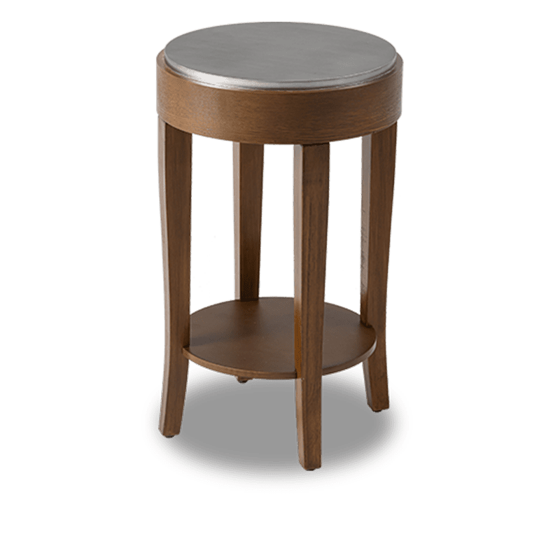 Augustine Vintage Two-Tier round side table