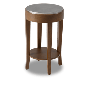 Augustine Vintage Two-Tier round side table