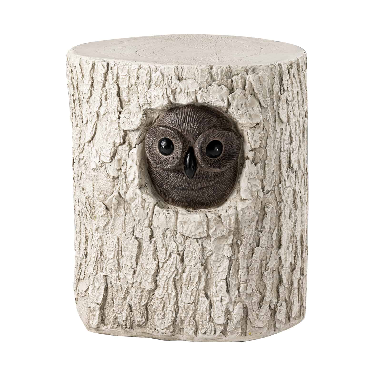 Pine Owl Stump Side Table