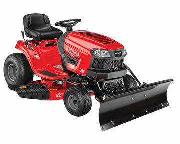 CRAFTSMAN Riding Lawn Mower with Snow Plow