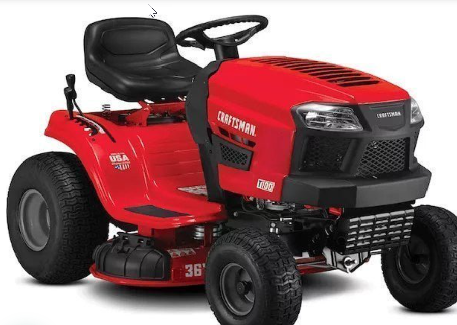 CRAFTSMAN T100 36″ 11.5-HP Riding Lawn Mower