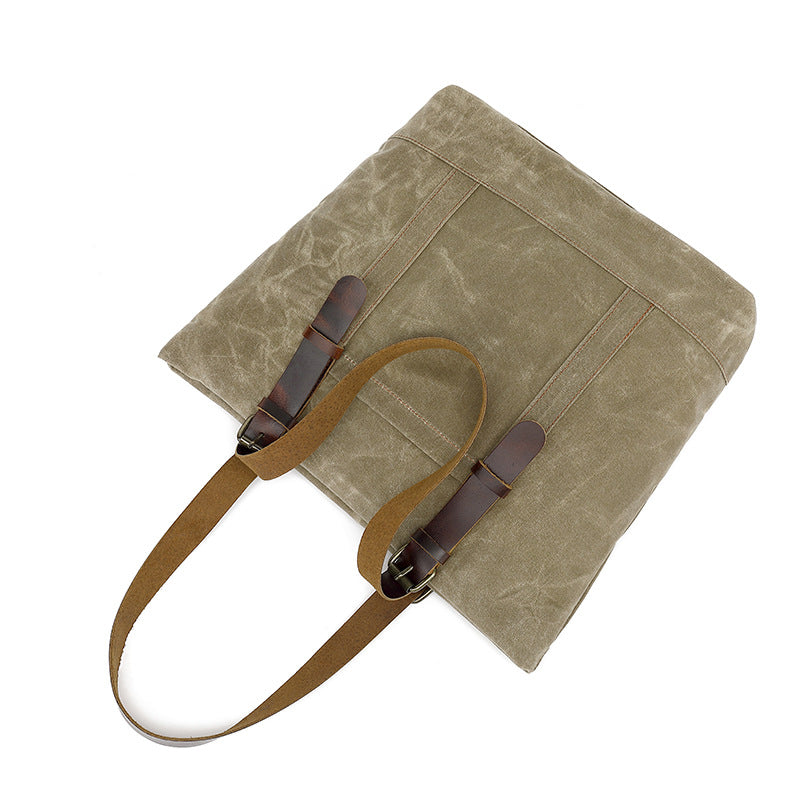 Water-Resistant Canvas Cotton Tote Bag – Large Capacity Shoulder & Crossbody Handbag - Image 4