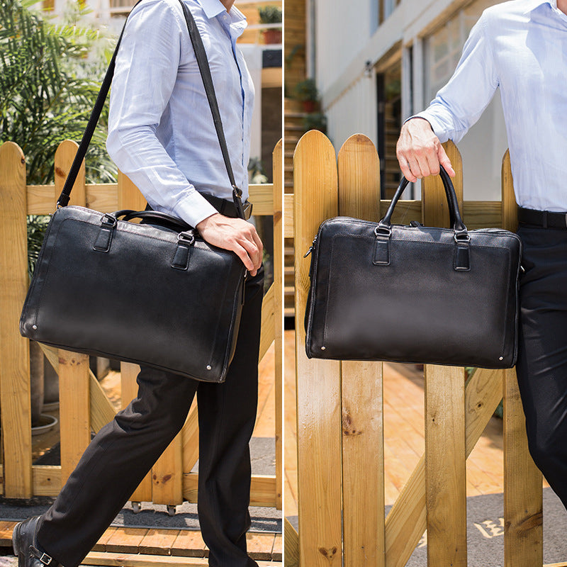 FullGrainLeatherMensBriefcase17InchLeatherLaptopBagMensLargeBusinessShoulderBagMessengerBag_1