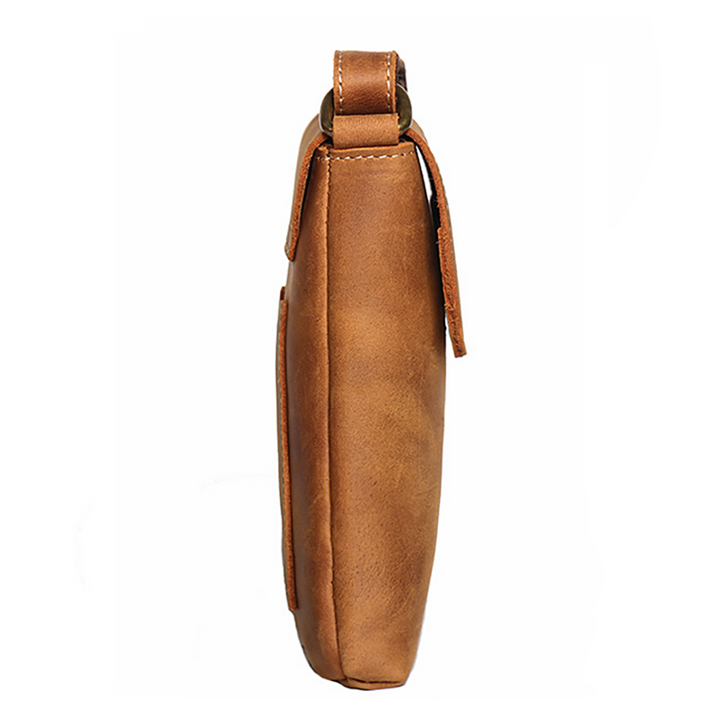 Handmade Full-Grain Leather Crossbody Satchel for Men – Genuine Shoulder Bag - Image 2