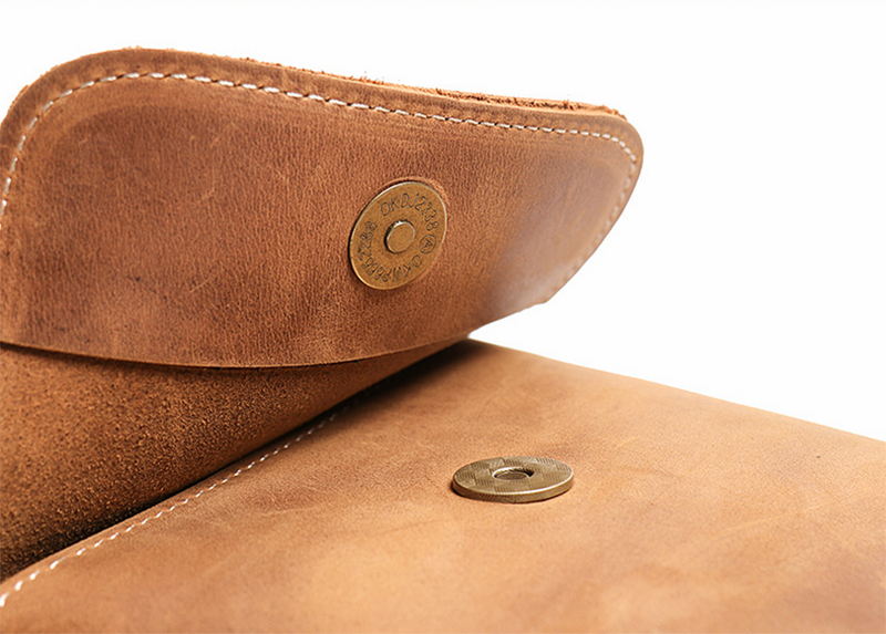 Handmade Full-Grain Leather Crossbody Satchel for Men – Genuine Shoulder Bag - Image 6