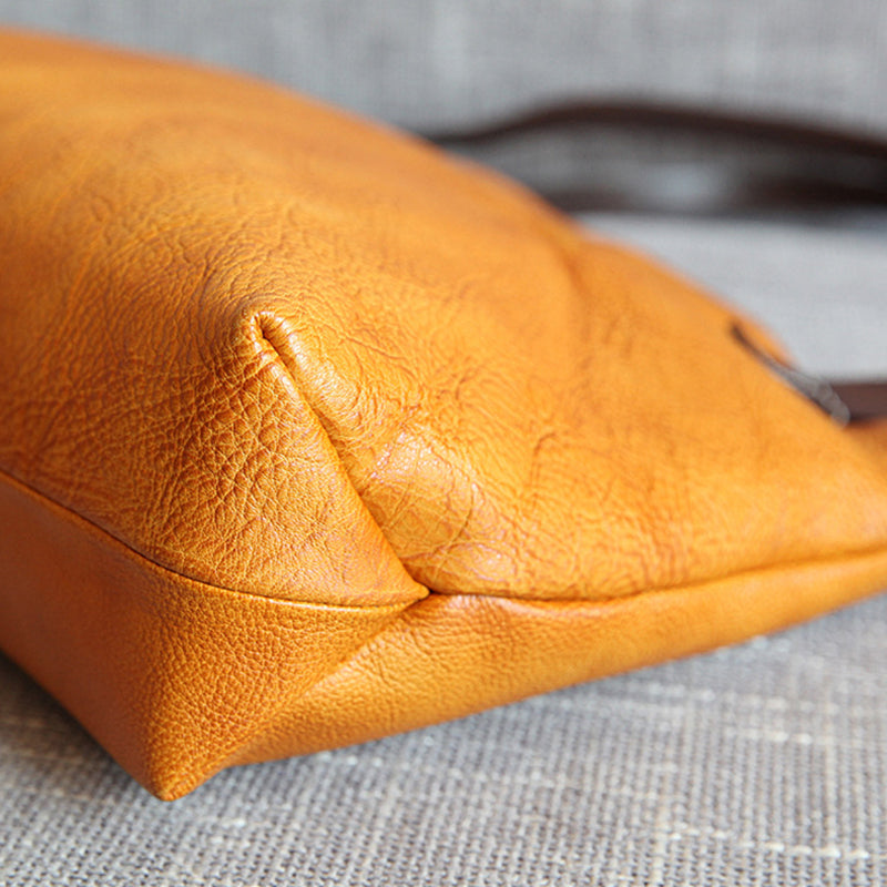 Handmade Vintage Leather Tote Bag – Large Shoulder & Shopping Bag - Image 14